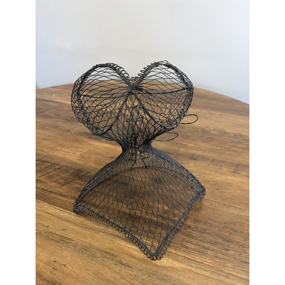 Vintage Metal/Wire Bustier Victorian Corset Display